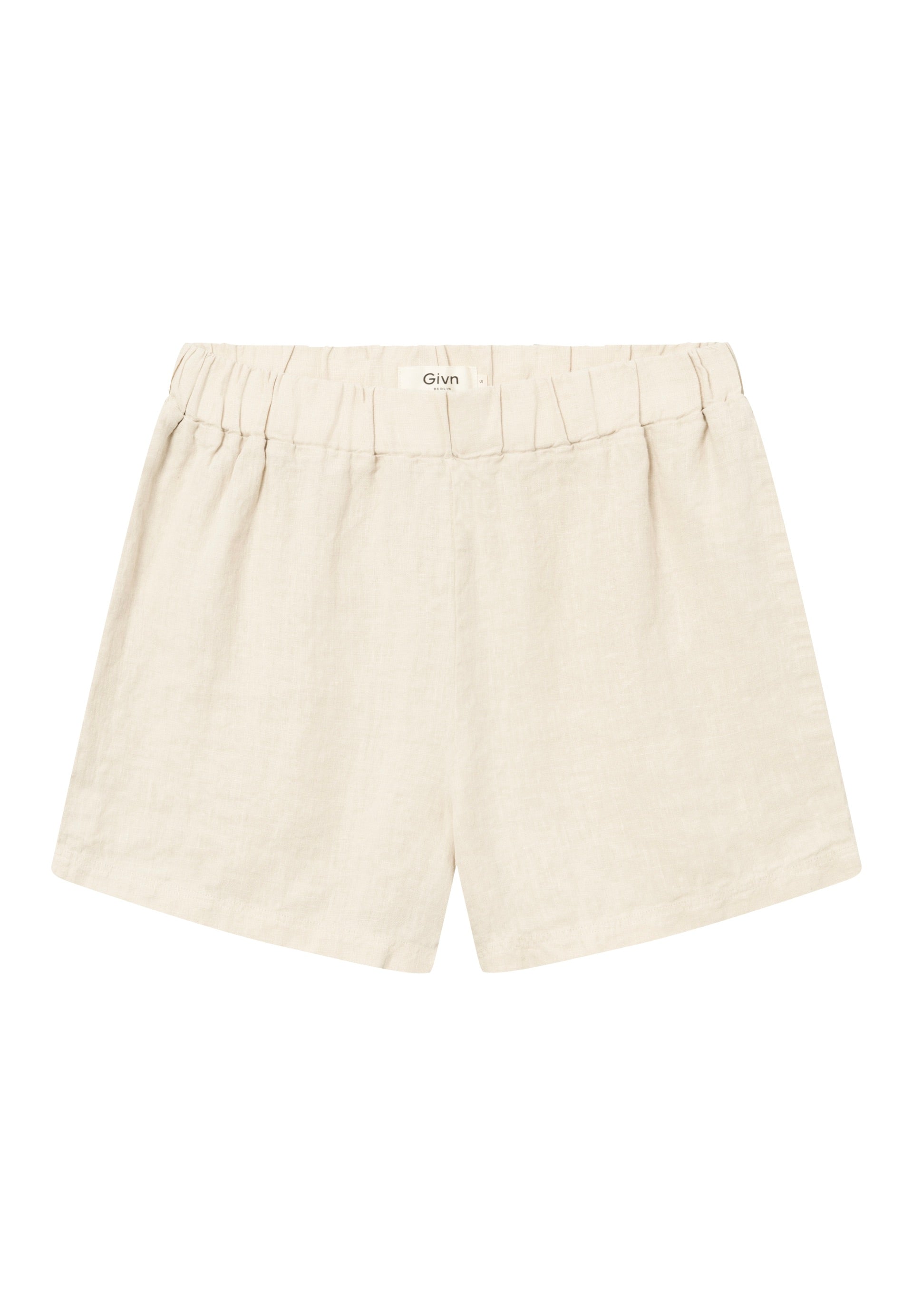 linen shorts cleo beige