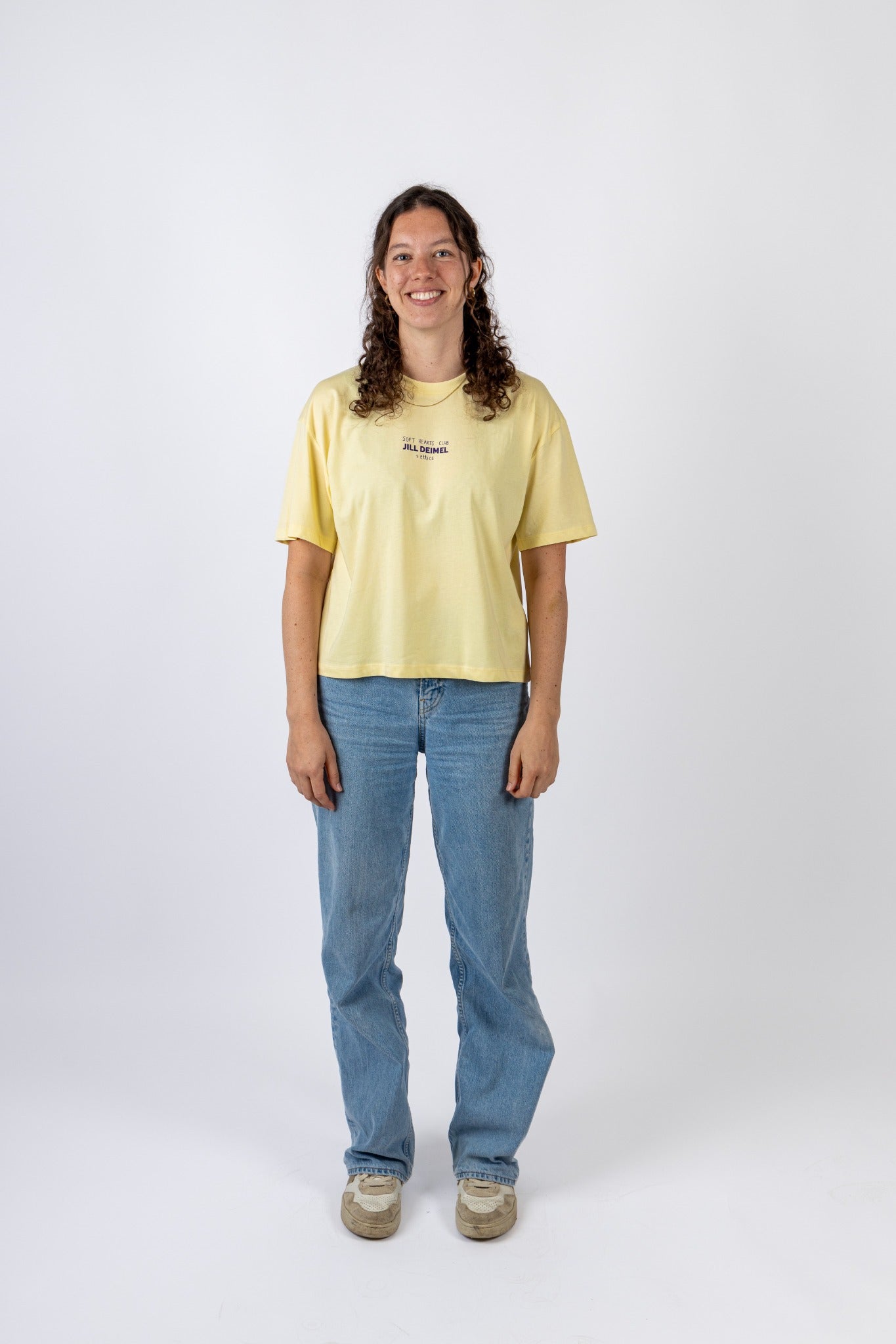 JILL DEIMEL | boxy crop tee butter yellow | pre-sale