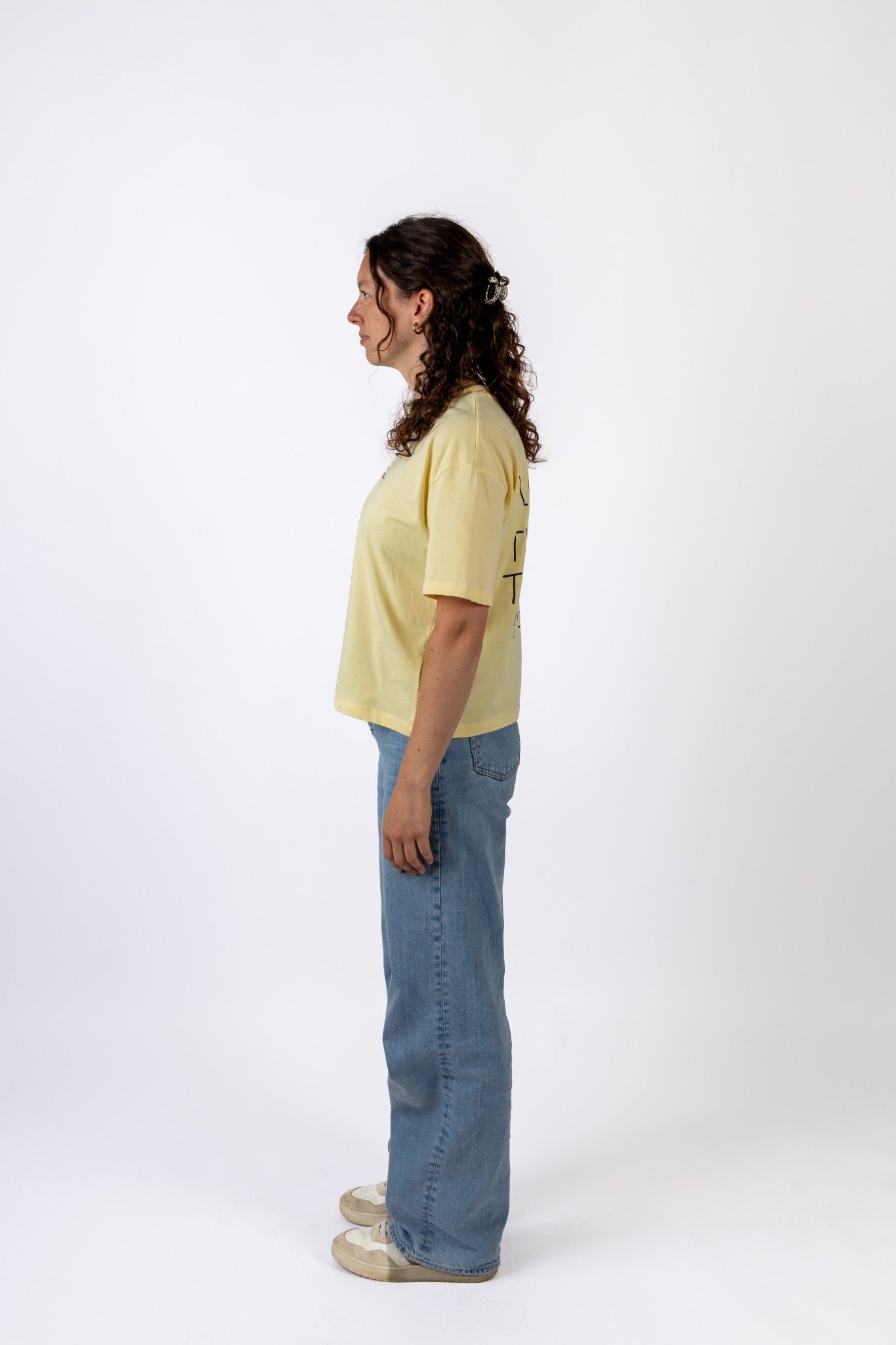JILL DEIMEL | boxy crop tee butter yellow | pre-sale