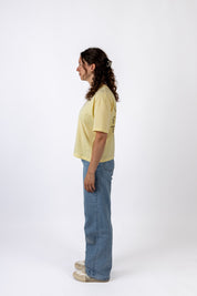 JILL DEIMEL | boxy crop tee butter yellow | pre-sale