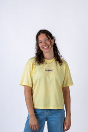 JILL DEIMEL | boxy crop tee butter yellow | pre-sale