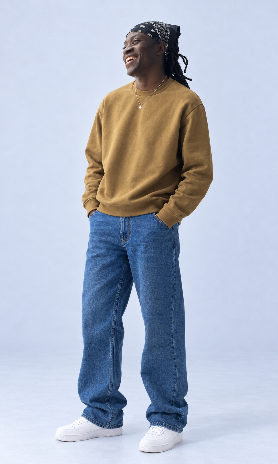 oversized crew neck
