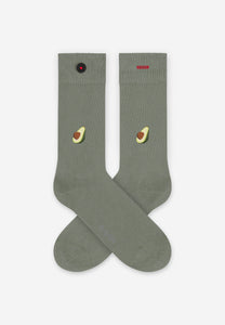 green avocado socks