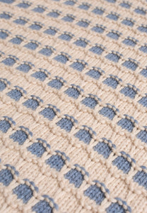 gerd striped knit sweater blue/beige