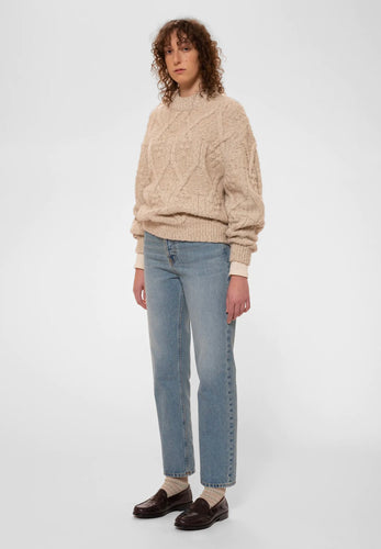sweater elsa cable knit oat
