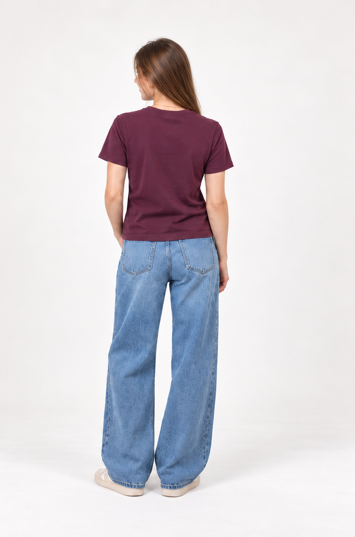 boxy crop tee fig
