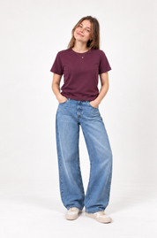 boxy crop tee fig