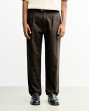 flannel everyday pant black brown