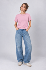 boxy crop tee pastel lavender