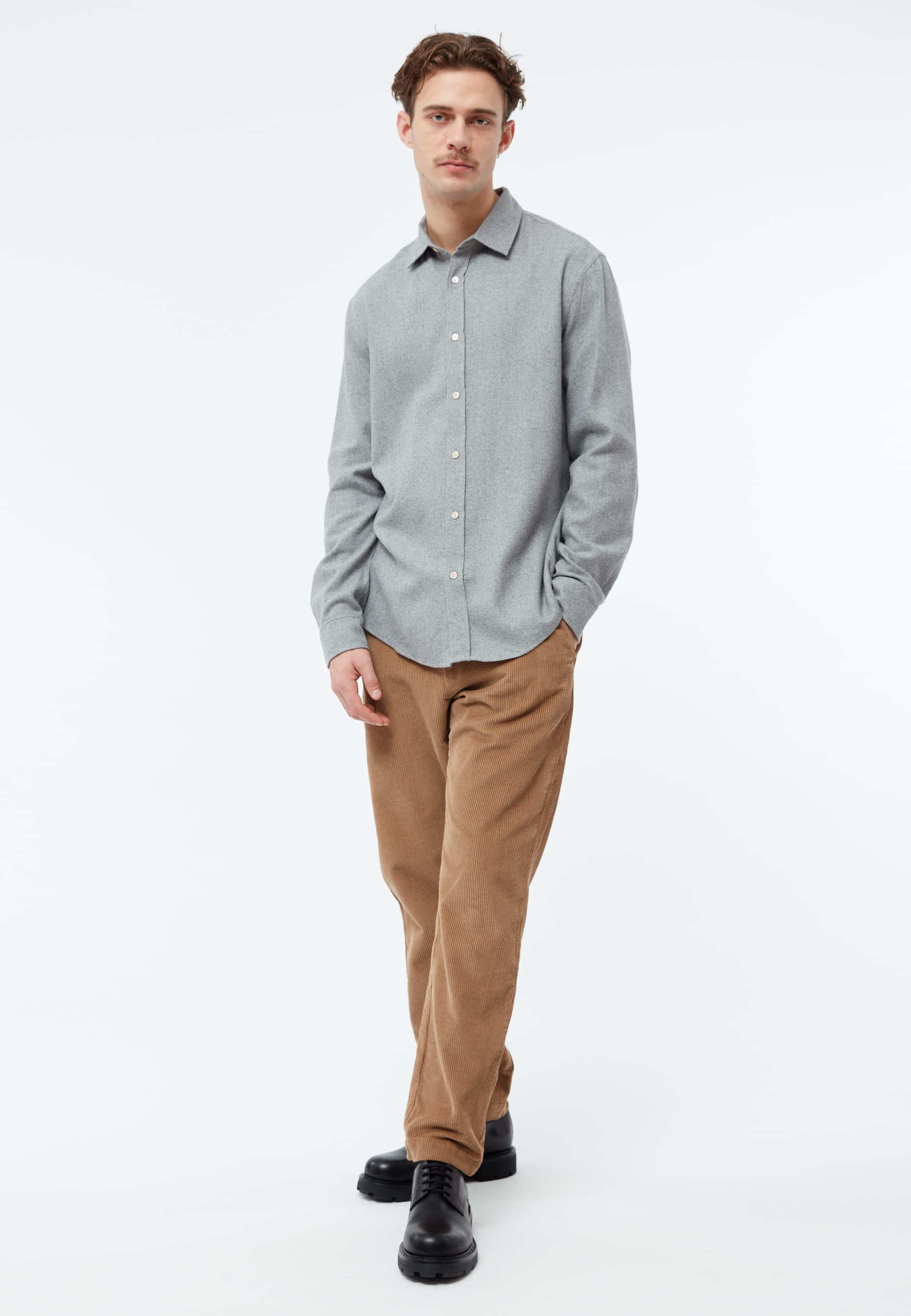 hemd gbjohn mid grey