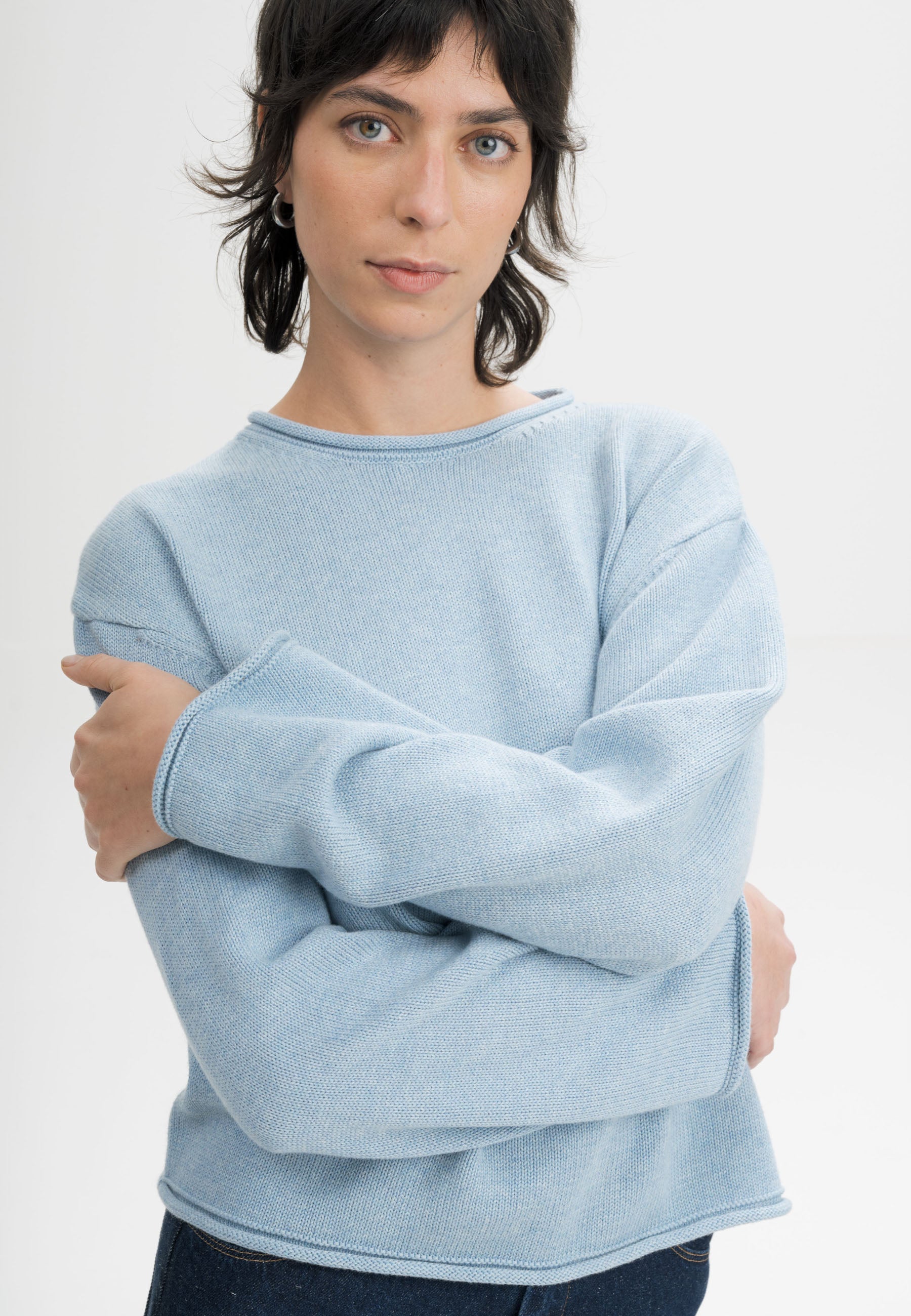 pullover geetha salty blue melange
