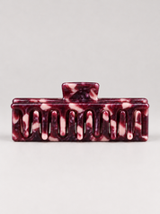 spange rectangle small fig marble