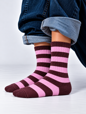 tennis sock stripes pink