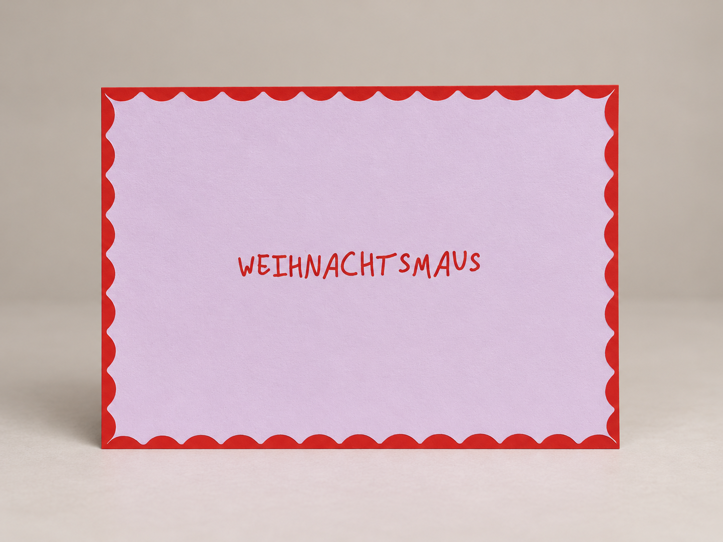 postkarte ettics STUDIO - weihnachtsmaus