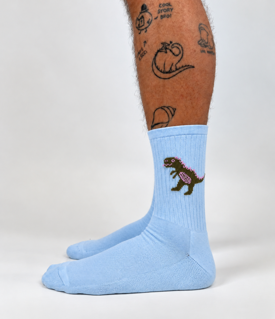 tennis sock skyride t-rex