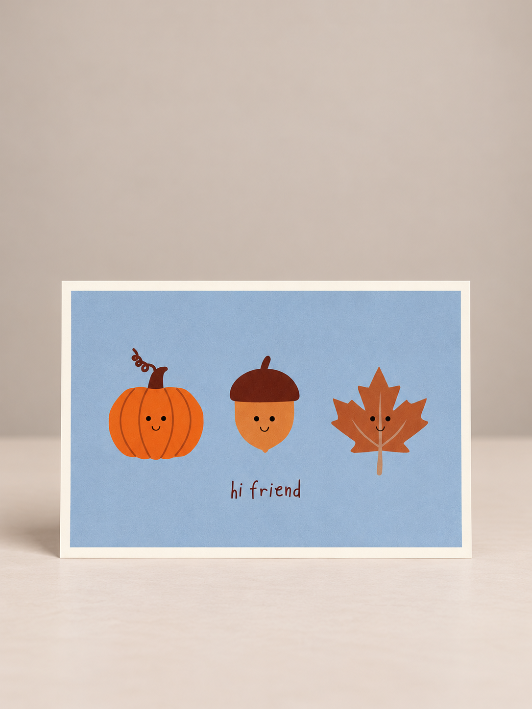 postkarte ettics STUDIO - herbst hi friend