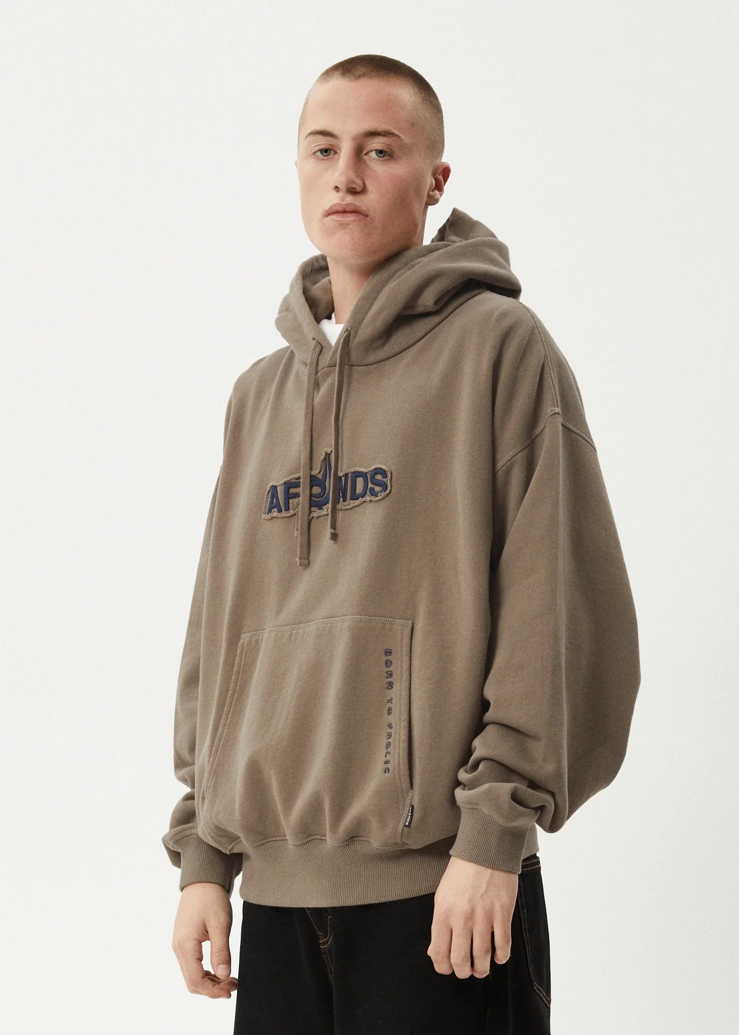 hoodie antic boxy pull on hood fossil