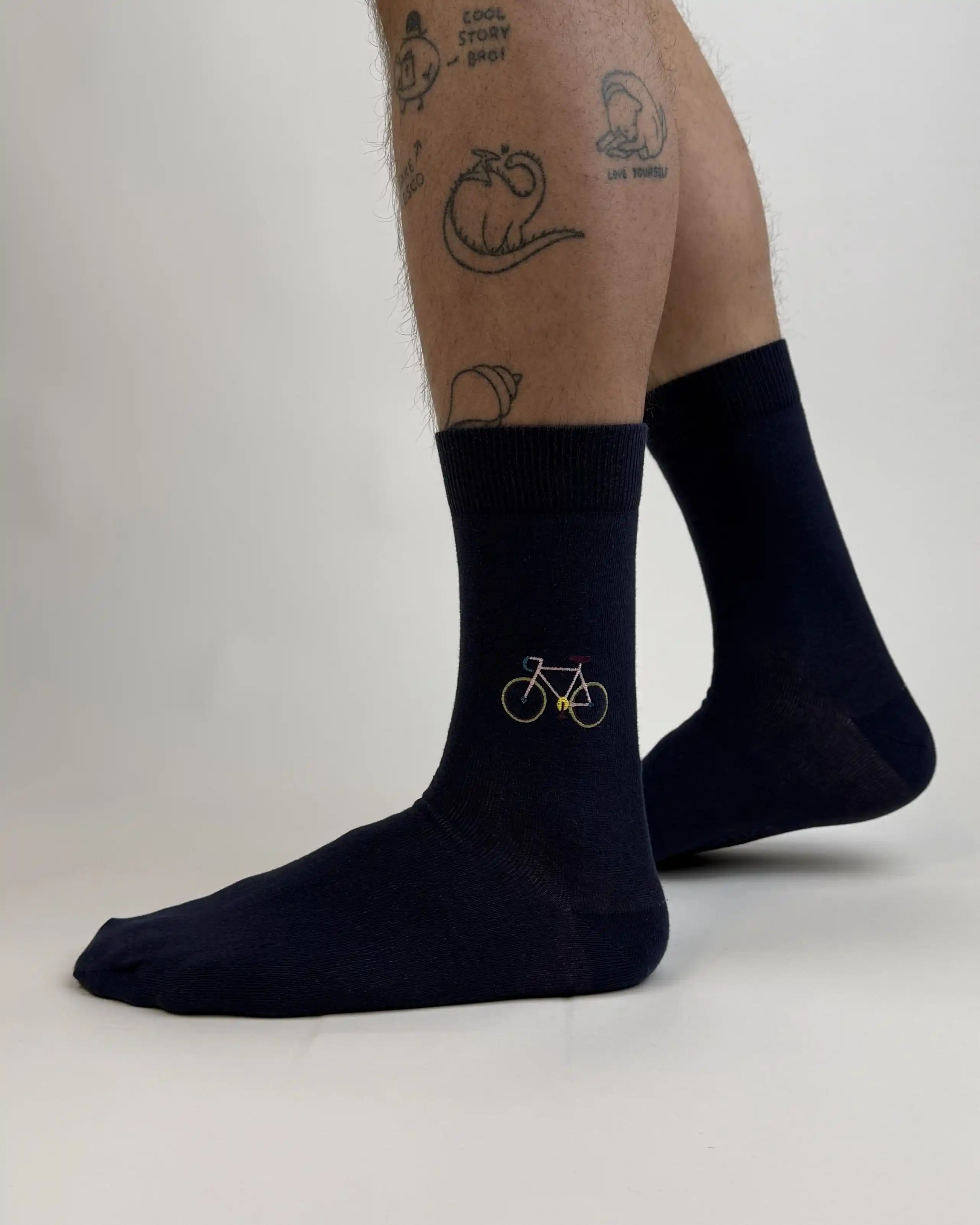 sock embroidery bike