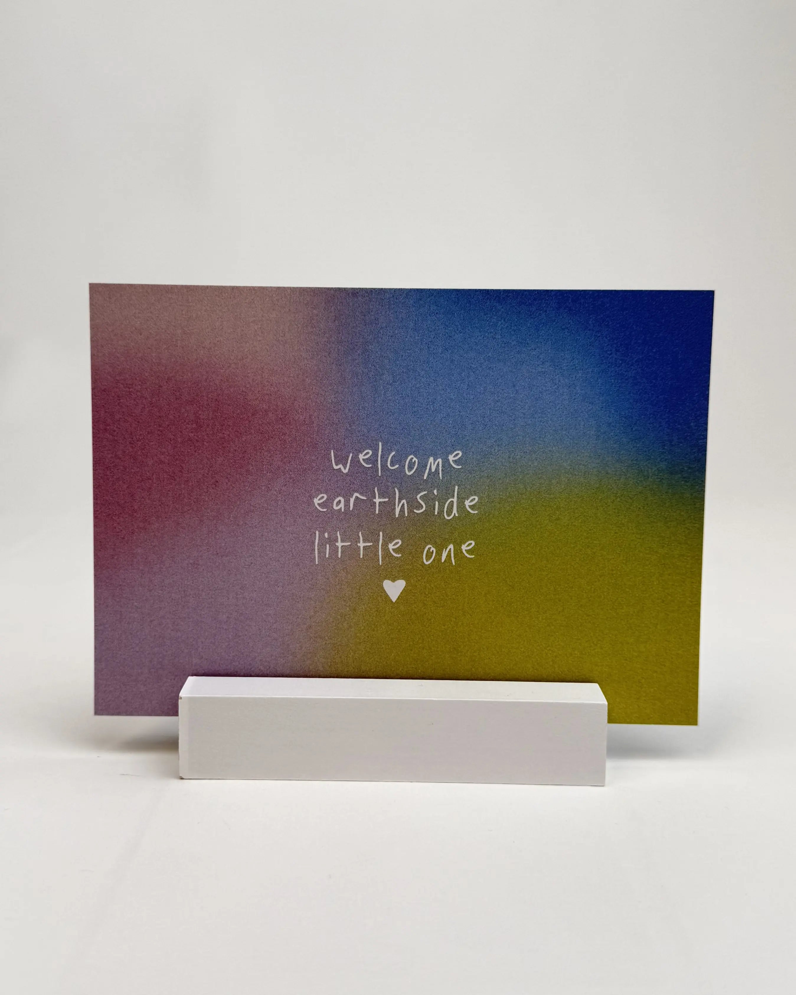 postkarte ettics STUDIO - welcome earthside little one