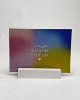 postkarte ettics STUDIO - welcome earthside little one