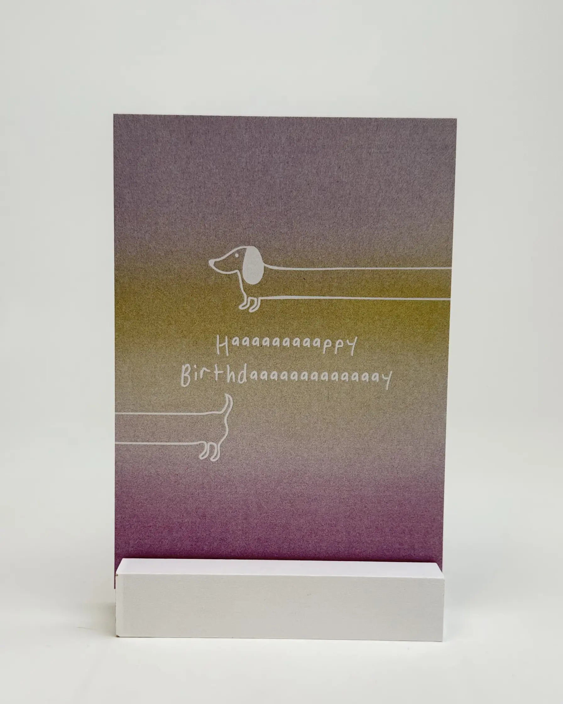 postkarte ettics STUDIO - Happy Birthday Sausage Dog