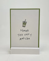 postkarte ettics STUDIO - thank you very matcha