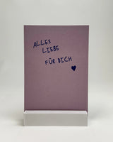 postkarte ettics STUDIO - ALLES LIEBE FÜR DICH