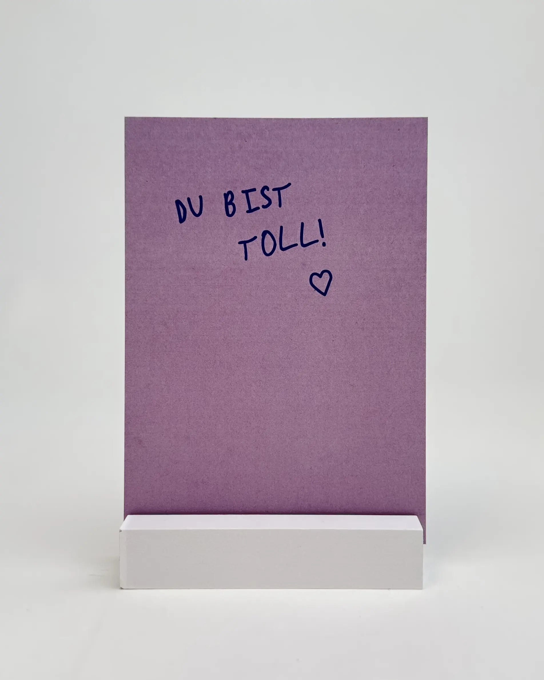 postkarte ettics STUDIO - du bist toll rosa/blau