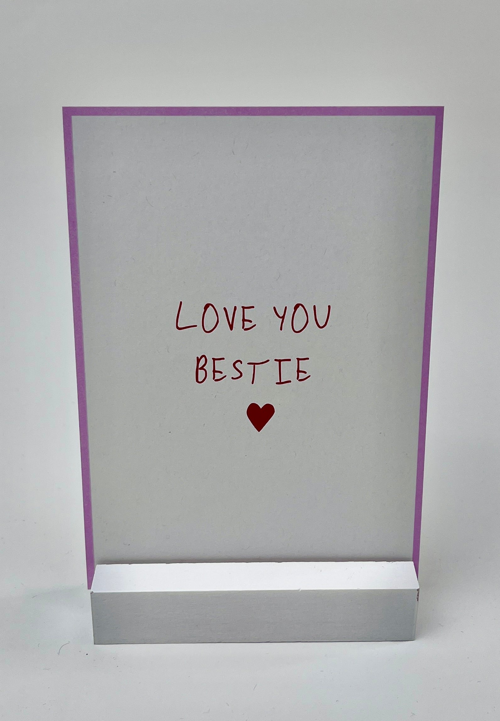 postkarte ettics STUDIO - love you bestie