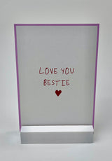 postkarte ettics STUDIO - love you bestie