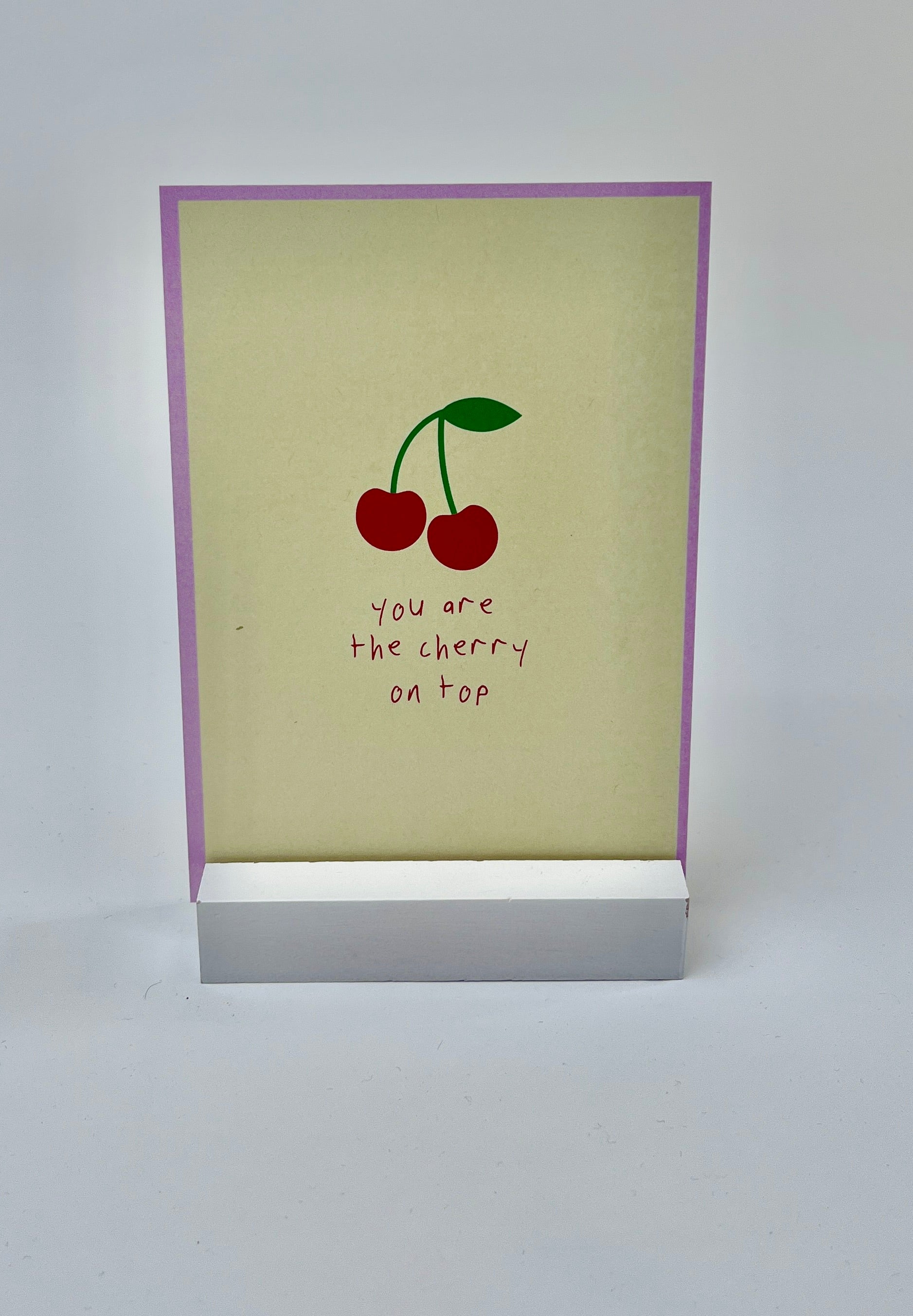 postkarte ettics STUDIO - you are the cherry on top