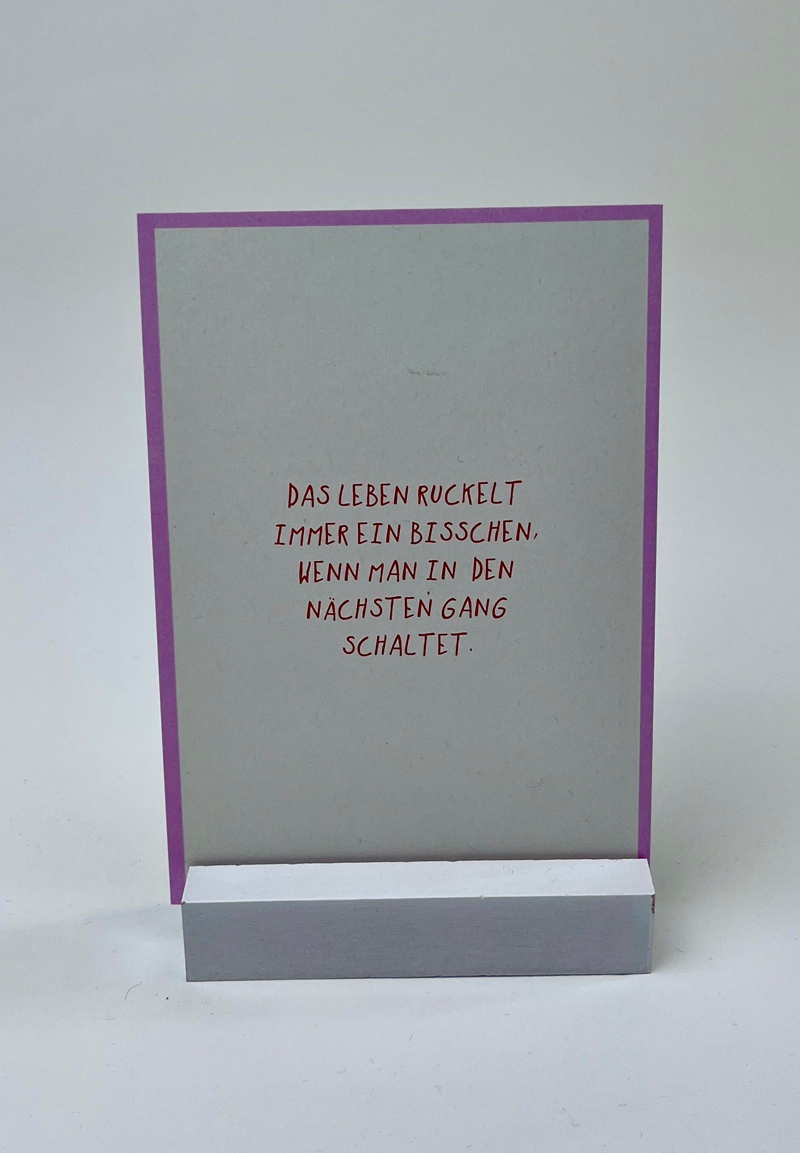 postkarte ettics STUDIO - das leben ruckelt...