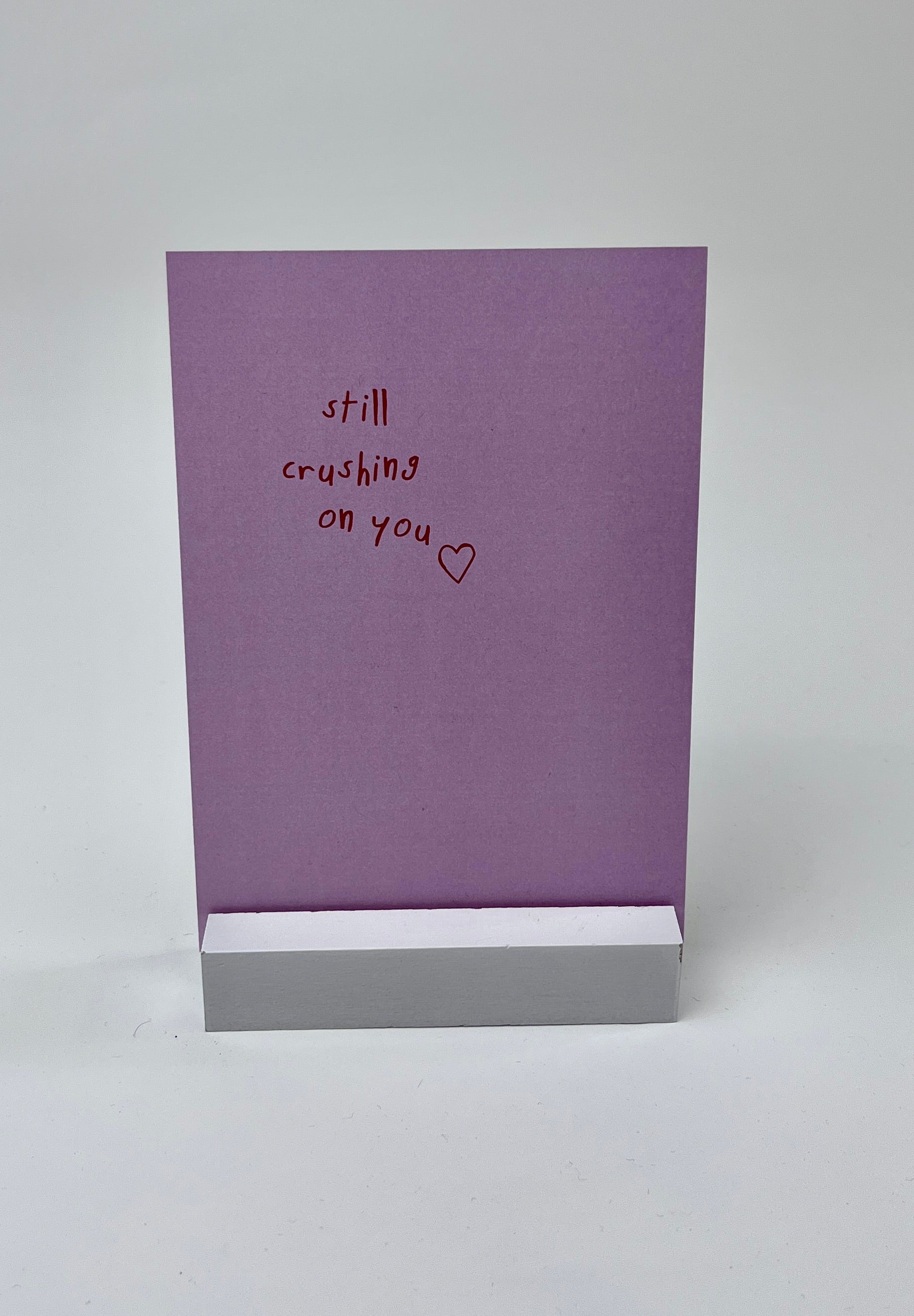 postkarte ettics STUDIO - still crushing on you