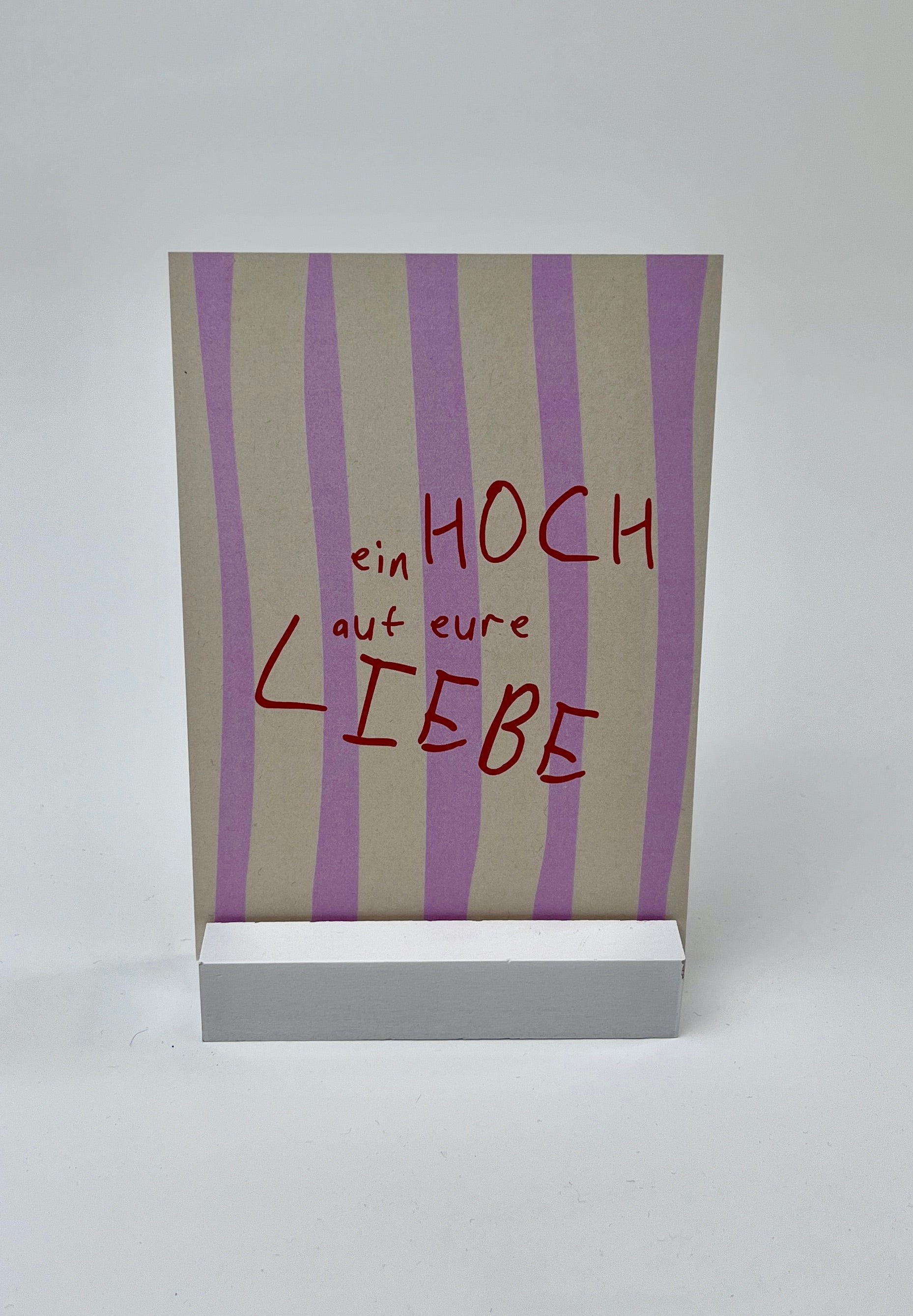 postkarte ettics STUDIO - ein hoch auf eure liebe