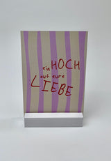 postkarte ettics STUDIO - ein hoch auf eure liebe