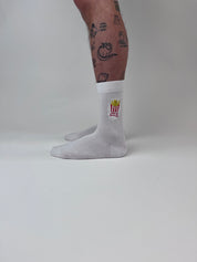 sock embroidery french fries