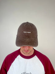 kappe vintage washed dark brown - fuck mars
