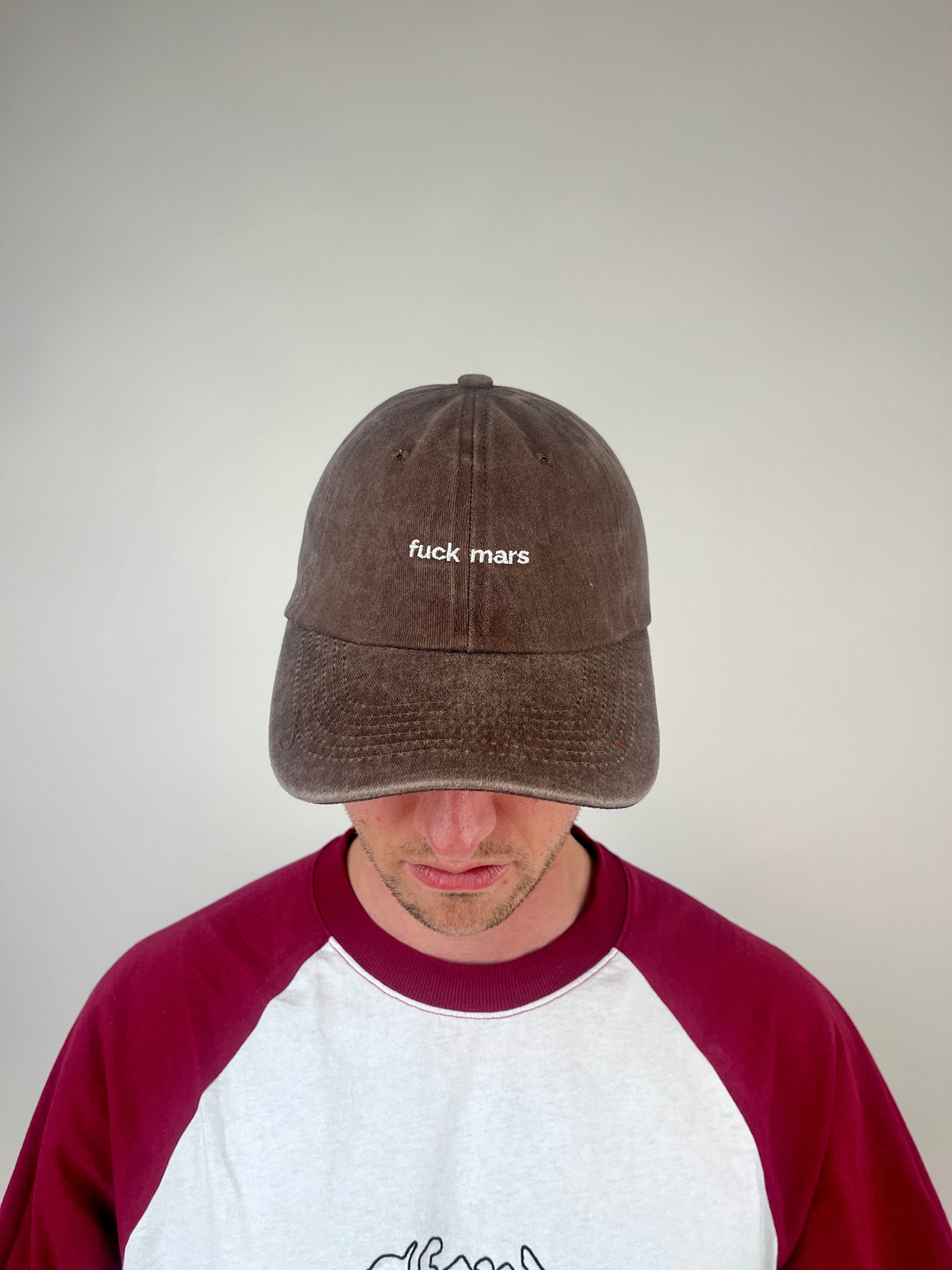 kappe vintage washed dark brown - fuck mars