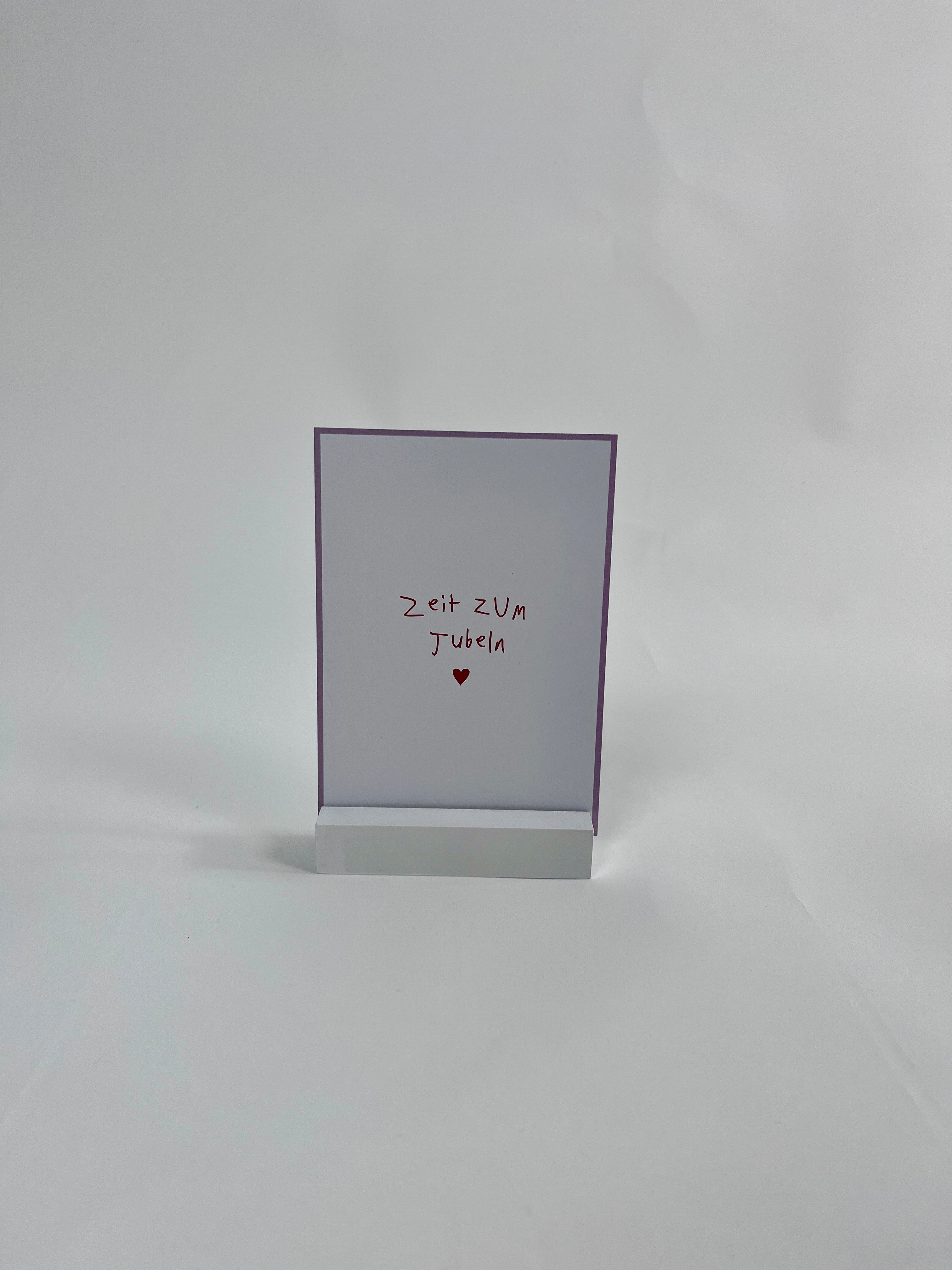 postkarte ettics STUDIO - zeit zum jubeln