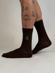 sock embroidery tree