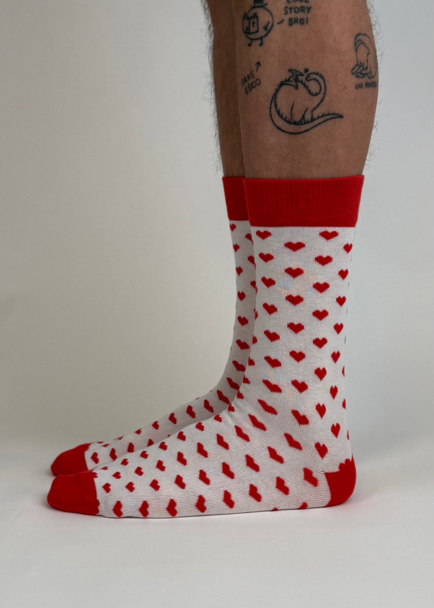 sock AOP heart