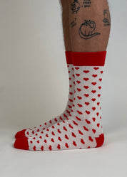sock AOP heart