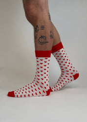 sock AOP heart
