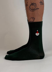 sock embroidery santa