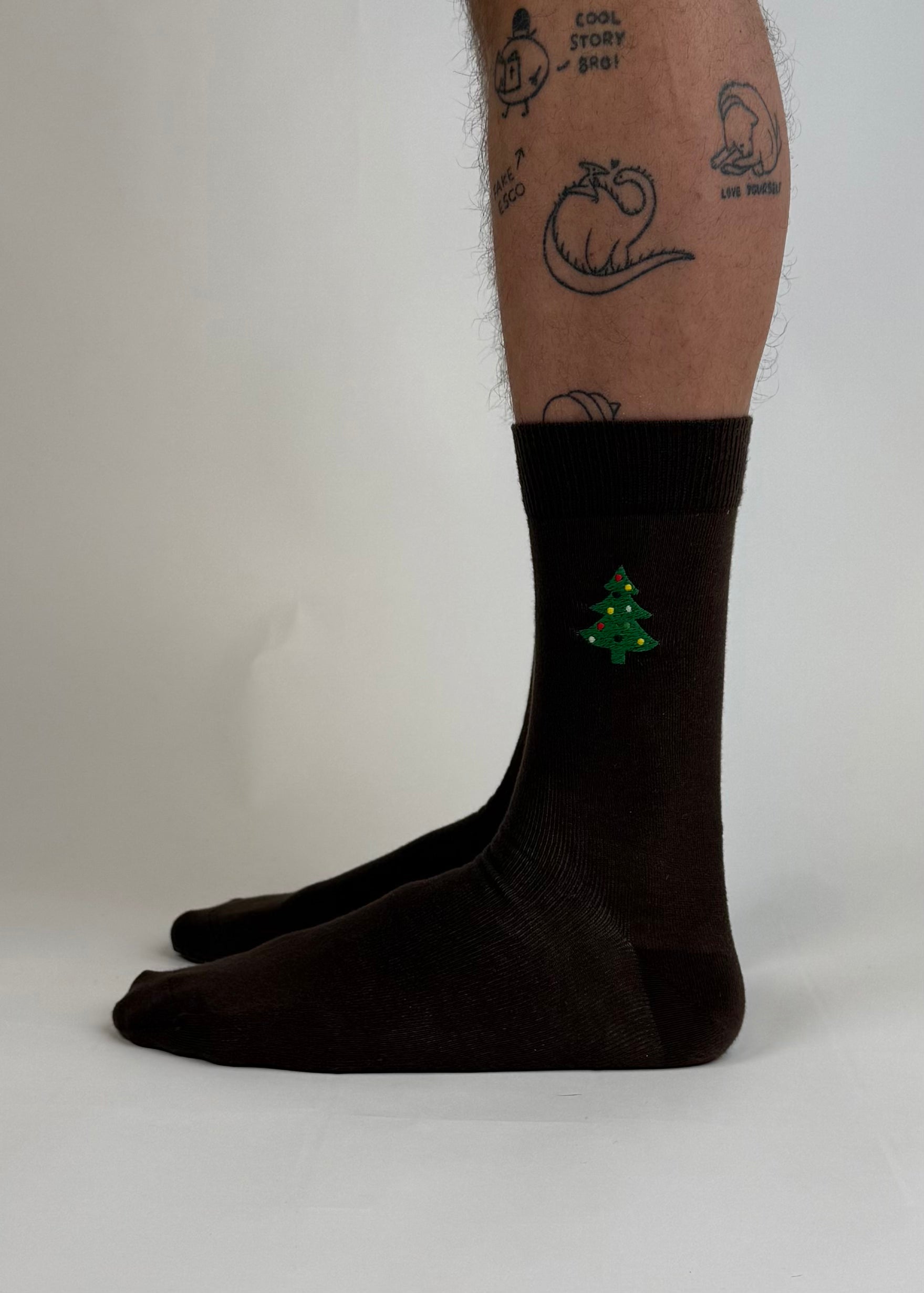 sock embroidery tree