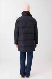 jacke mit stehkragen aus eco daune navy (JA310CN08)