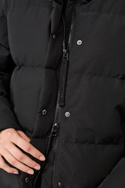 jacke mit stehkragen aus eco daune black (JA310CN08)