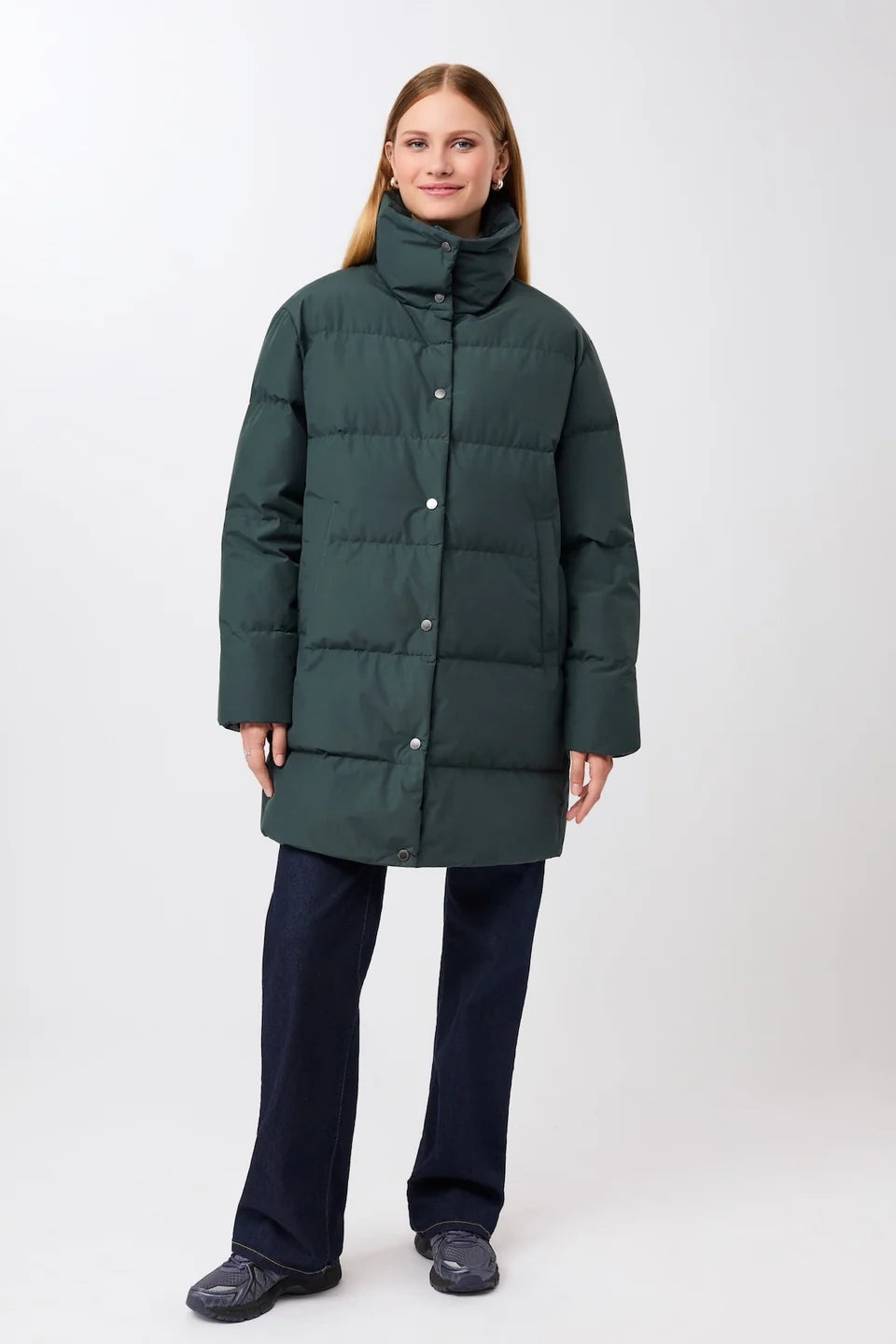 jacke mit stehkragen aus eco daune fir (JA310CN08)