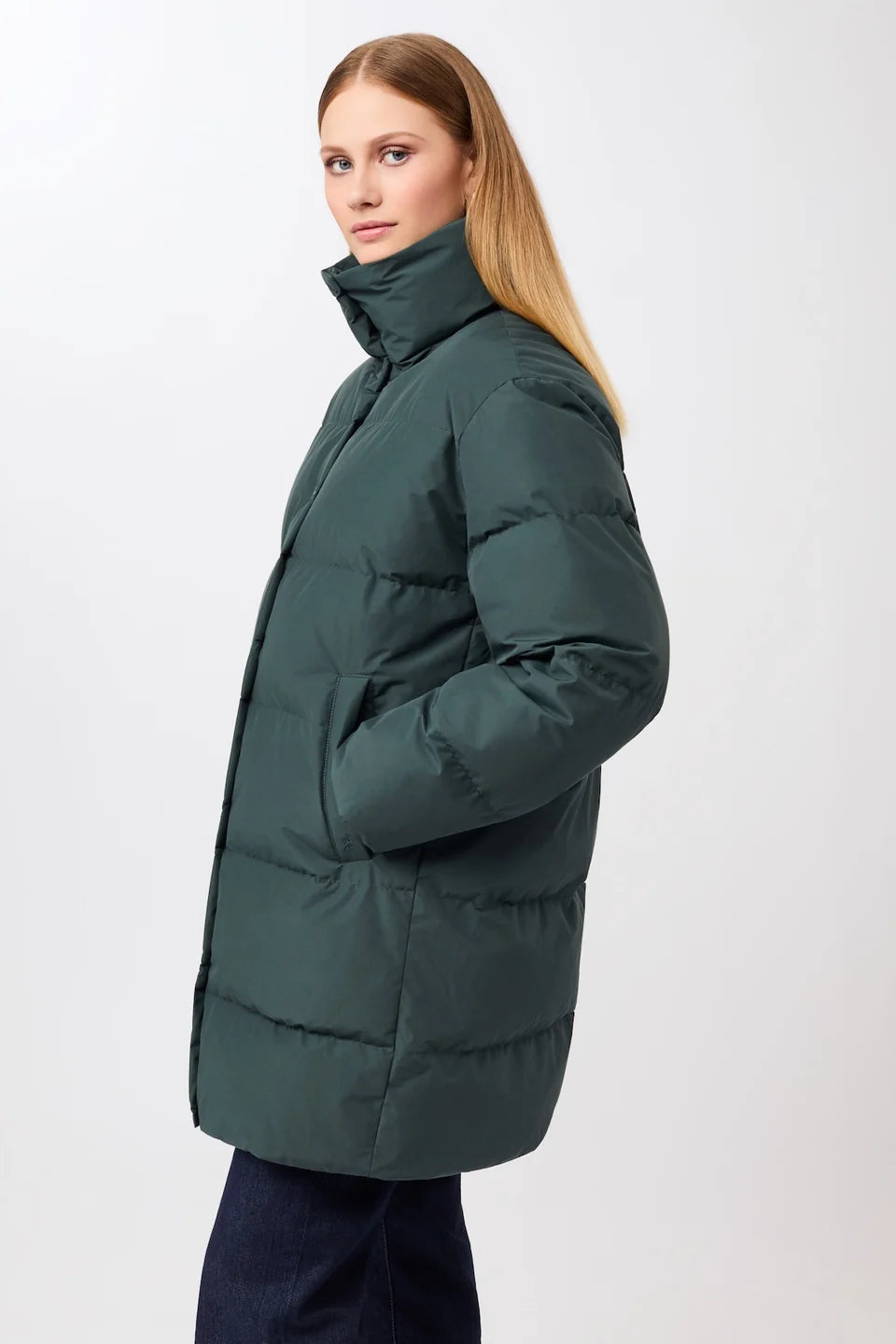 jacke mit stehkragen aus eco daune fir (JA310CN08)