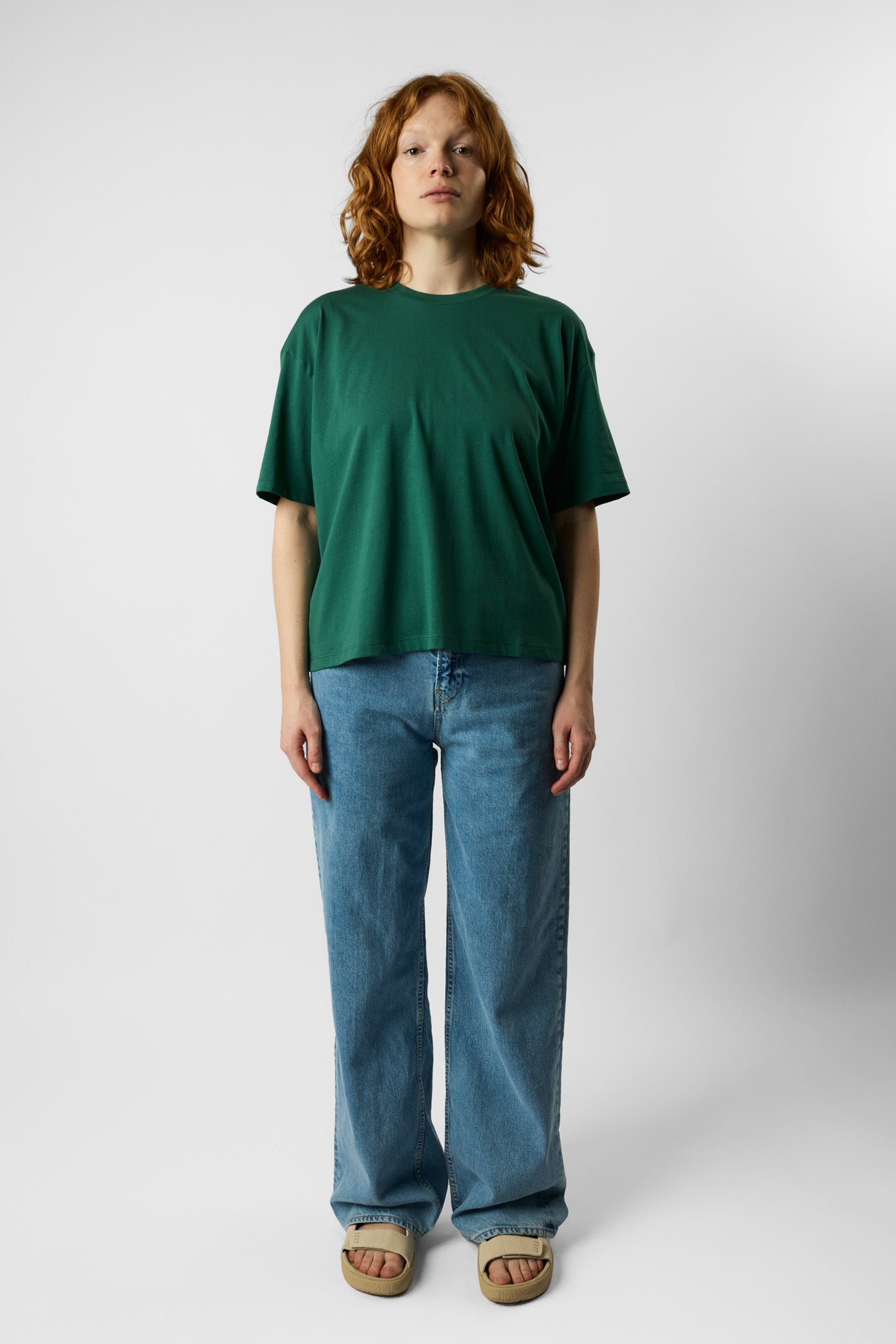 boxy organic crop tee